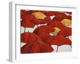 Umbrella Parade-Sydney Edmunds-Framed Giclee Print