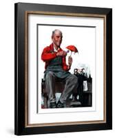 "Umbrella Repair Man,"April 25, 1925-Elbert Mcgran Jackson-Framed Giclee Print