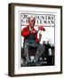 "Umbrella Repair Man," Country Gentleman Cover, April 25, 1925-Elbert Mcgran Jackson-Framed Giclee Print