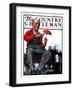 "Umbrella Repair Man," Country Gentleman Cover, April 25, 1925-Elbert Mcgran Jackson-Framed Giclee Print