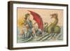 Umbrella Versus Sea Dragon-null-Framed Premium Giclee Print