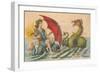 Umbrella Versus Sea Dragon-null-Framed Premium Giclee Print