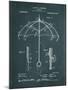 Umbrella-Patent-Mounted Art Print