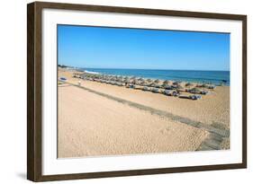 Umbrellas and Beach Chairs, Fisherman's Beach (Praia Dos Barcos), Albufeira-G&M Therin-Weise-Framed Photographic Print