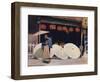 Umbrellas and Commerce-Mortimer Ludington Menpes-Framed Giclee Print