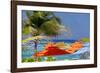 Umbrellas and Shade at Castaway Cay, Bahamas, Caribbean-Kymri Wilt-Framed Photographic Print