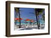 Umbrellas and Shade at Castaway Cay, Bahamas, Caribbean-Kymri Wilt-Framed Photographic Print