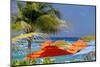 Umbrellas and Shade at Castaway Cay, Bahamas, Caribbean-Kymri Wilt-Mounted Photographic Print