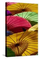 Umbrellas at Borsang Handicraft Village, Chiang Mai, Thailand, Southeast Asia, Asia-null-Stretched Canvas