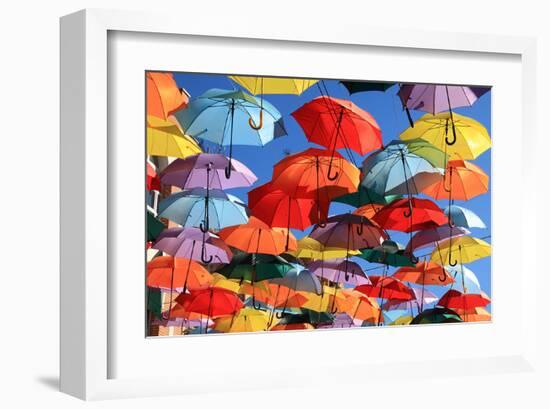 Umbrellas Decor Madrid Getafe-null-Framed Art Print