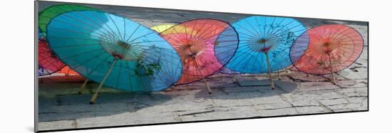 Umbrellas For Sale on the Streets, Shandong Province, Jinan, China-Bruce Behnke-Mounted Photographic Print