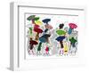 Umbrellas - Jack and Jill, April 1945-Stella May DaCosta-Framed Giclee Print