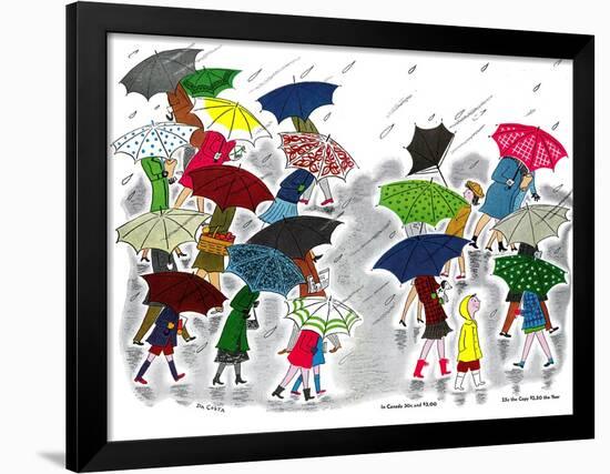 Umbrellas - Jack and Jill, April 1945-Stella May DaCosta-Framed Giclee Print