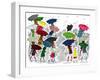 Umbrellas - Jack and Jill, April 1945-Stella May DaCosta-Framed Giclee Print