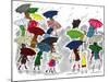 Umbrellas - Jack and Jill, April 1945-Stella May DaCosta-Mounted Giclee Print