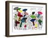 Umbrellas - Jack and Jill, April 1945-Stella May DaCosta-Framed Giclee Print