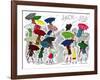 Umbrellas - Jack and Jill, April 1945-Stella May DaCosta-Framed Giclee Print