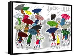 Umbrellas - Jack and Jill, April 1945-Stella May DaCosta-Framed Stretched Canvas
