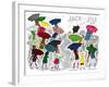 Umbrellas - Jack and Jill, April 1945-Stella May DaCosta-Framed Giclee Print