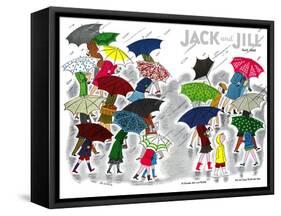 Umbrellas - Jack and Jill, April 1945-Stella May DaCosta-Framed Stretched Canvas