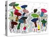 Umbrellas - Jack & Jill-Stella May DaCosta-Stretched Canvas