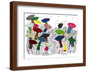 Umbrellas - Jack & Jill-Stella May DaCosta-Framed Giclee Print