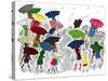 Umbrellas - Jack & Jill-Stella May DaCosta-Stretched Canvas