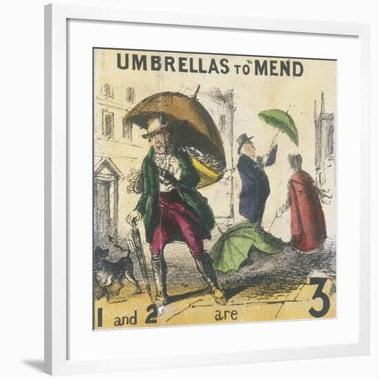 Umbrellas to Mend, Cries of London, C1840-TH Jones-Framed Giclee Print