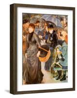 Umbrellas-Pierre-Auguste Renoir-Framed Art Print