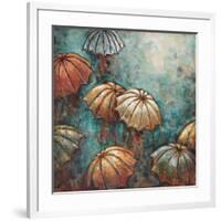 Umbrellas-Crystal Heath-Framed Art Print