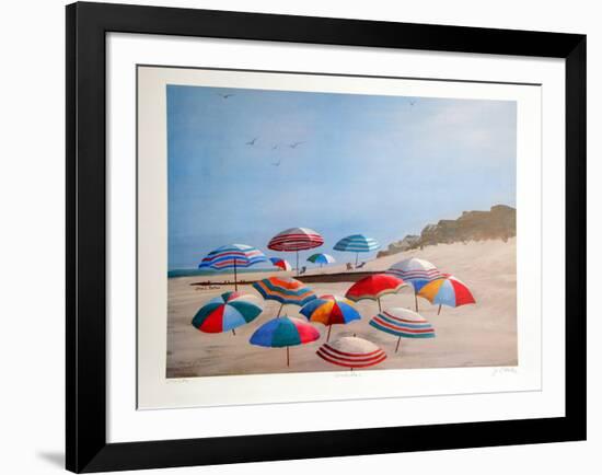 Umbrellas-Jean L^ Barton-Framed Collectable Print