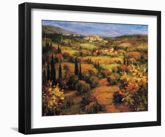 Umbria Panorama-S^ Hinus-Framed Art Print