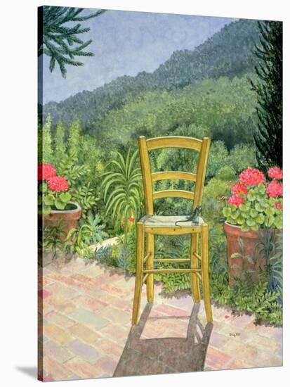 Umbrian Chair-Ditz-Stretched Canvas