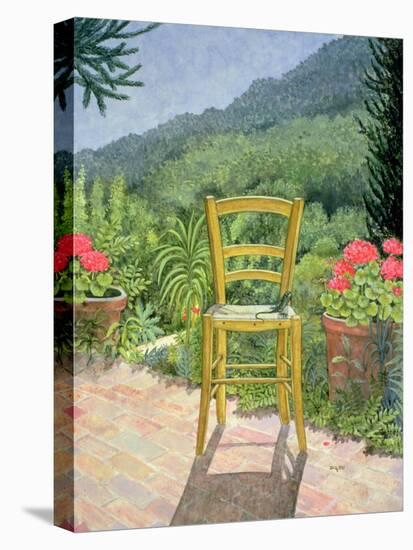 Umbrian Chair-Ditz-Stretched Canvas