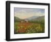 Umbrian Poppy Field-Mary Jean Weber-Framed Art Print