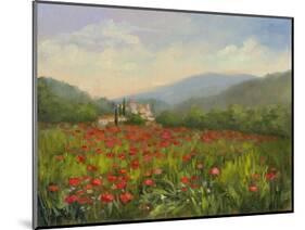 Umbrian Poppy Field-Mary Jean Weber-Mounted Art Print