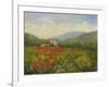 Umbrian Poppy Field-Mary Jean Weber-Framed Art Print