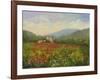 Umbrian Poppy Field-Mary Jean Weber-Framed Art Print