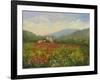 Umbrian Poppy Field-Mary Jean Weber-Framed Art Print