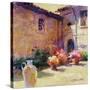 Umbrian Sunlight-Julie G. Pollard-Stretched Canvas