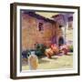 Umbrian Sunlight-Julie G. Pollard-Framed Art Print