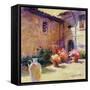 Umbrian Sunlight-Julie G. Pollard-Framed Stretched Canvas