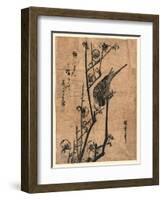 Ume Ni Uguisu-Utagawa Hiroshige-Framed Giclee Print