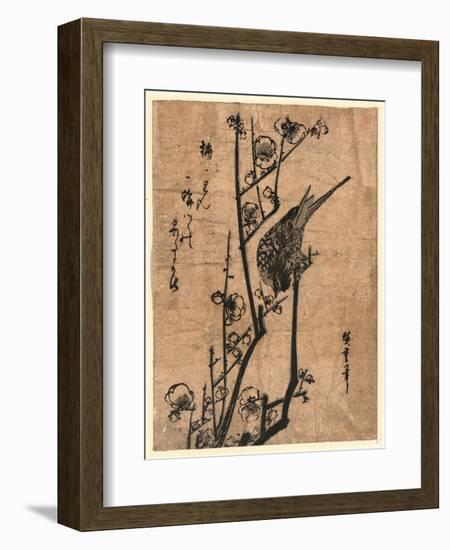 Ume Ni Uguisu-Utagawa Hiroshige-Framed Giclee Print