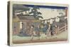 Umegawa at Yanagibashi in Ryogoku, C. 1835-1842-Utagawa Hiroshige-Stretched Canvas