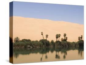 Umm El Ma Lake, Erg Awbari, Sahara Desert, Fezzan, Libya, North Africa, Africa-Pitamitz Sergio-Stretched Canvas