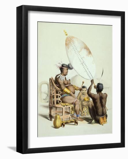 Umpanda, King of the Amazulu, 1849-George French Angas-Framed Giclee Print