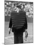 Umpire Bill Summers Glaring Toward Cleveland Indians Dugout-George Silk-Mounted Premium Photographic Print