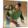 Umpire Holding Mask, 1944-null-Mounted Giclee Print