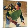 Umpire Holding Mask, 1944-null-Mounted Giclee Print